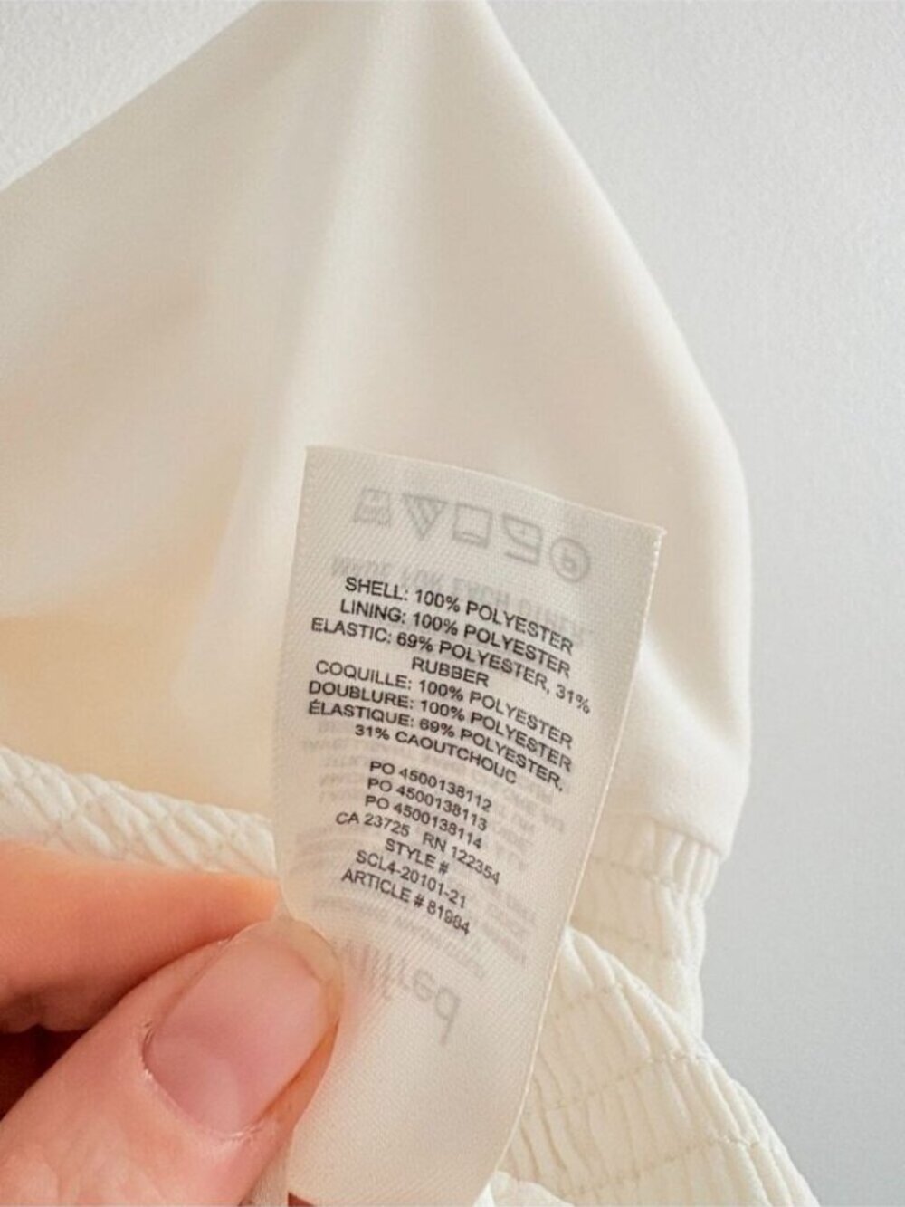 Aritzia Wilfred Ballet Camisole Tank Top Chiffon Light Birch White Size Medium - Picture 7 of 7